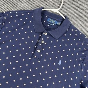 Polo Ralph Lauren Shirt Mens XL Extra Large Blue Geometric Classic Fit Casual